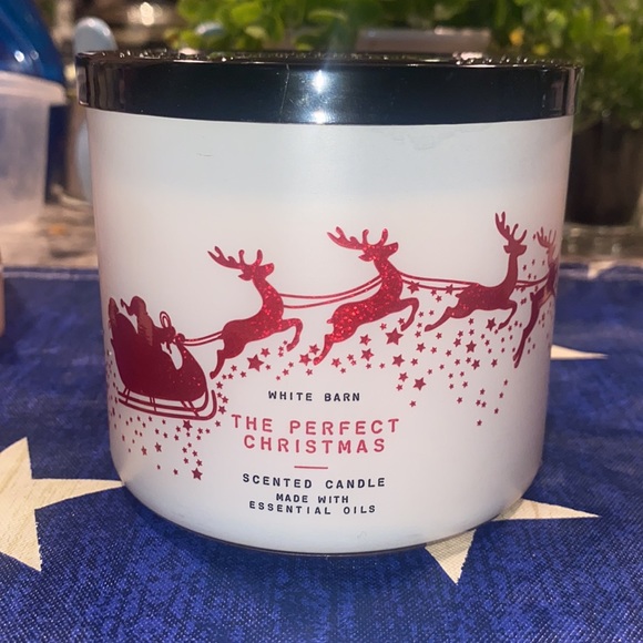 Bath & Body Works Accents Bbw The Perfect Christmas 3 Wick Candle